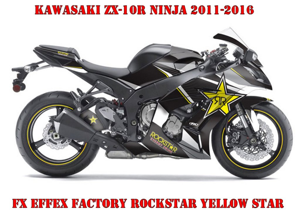 Rockstar Yellow Star für Kawasaki ZX-10R 2011-2015